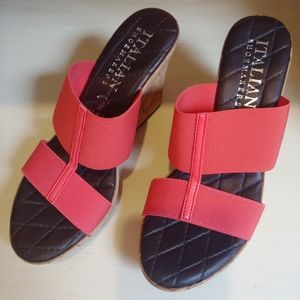 Italian Shoe Makers wedge sandals size 7
